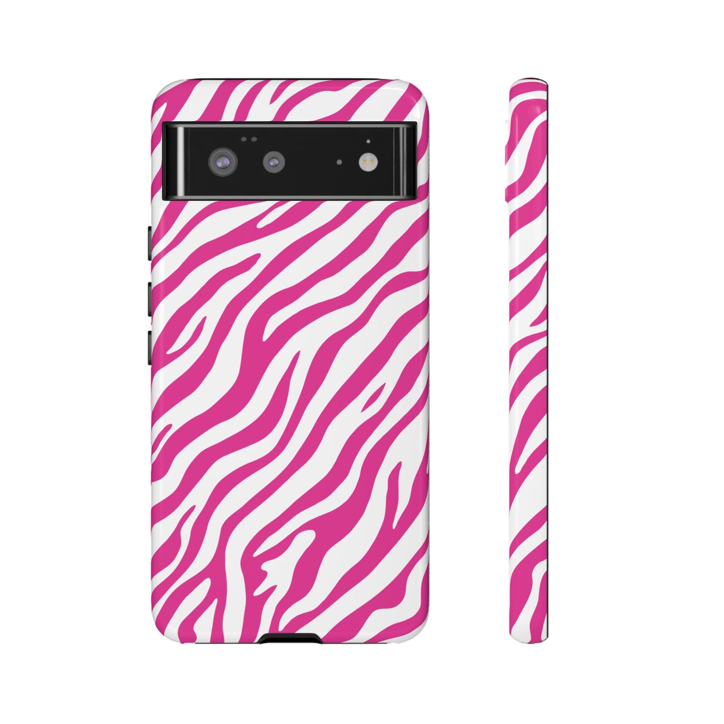Stylish Hot Pink Zebra Print Phone Case