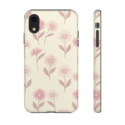 Pretty Blush Daisy Pattern Phone Case