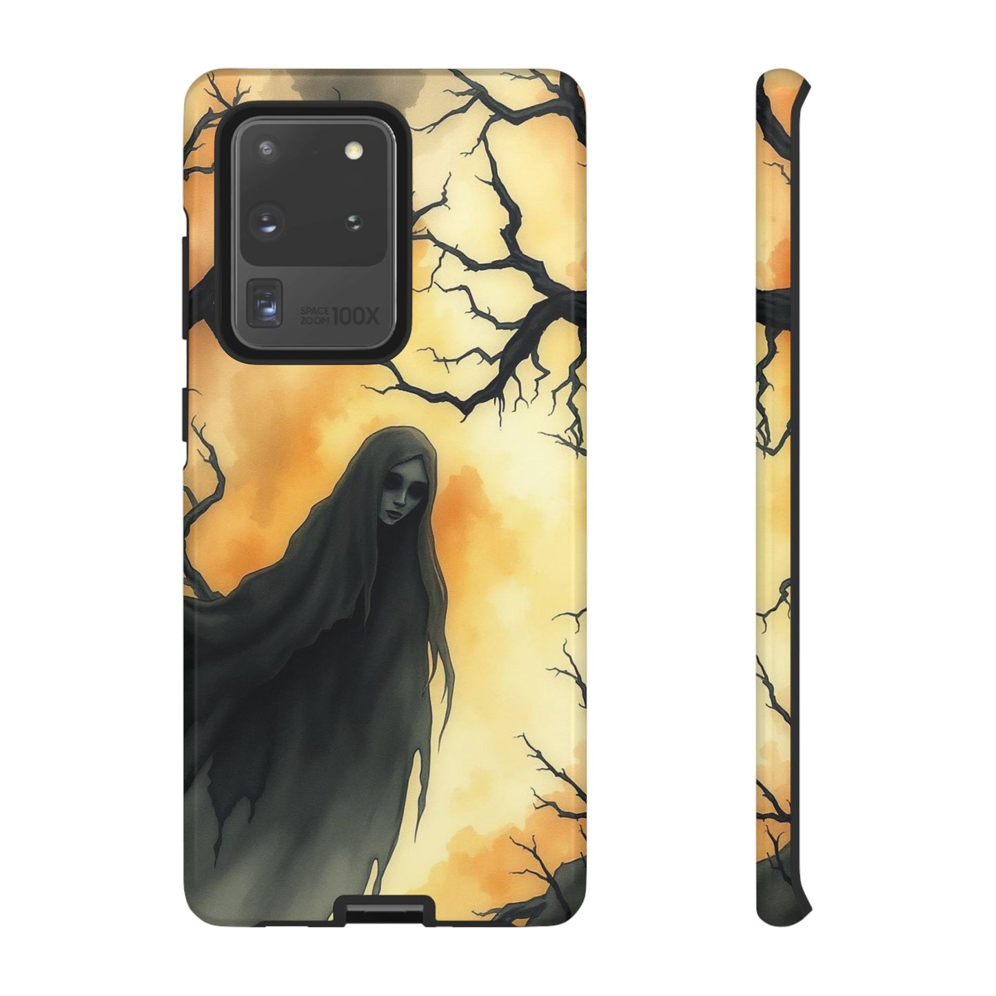 Samsung Galaxy S20 Ultra / Glossy Phone Case - Watercolour Gothic Deathly Woman Phone Case