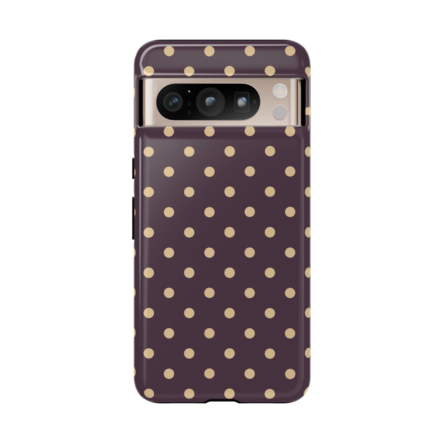 Purple with Yellow Dot Pattern Phone Case