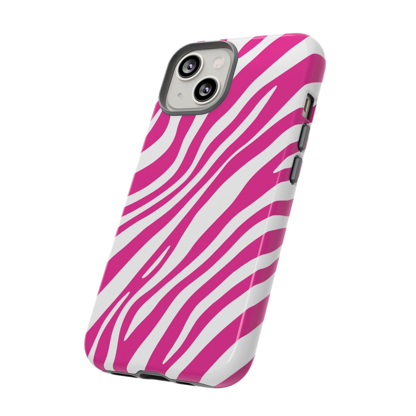 Modern Hot Pink Zebra Print Phone Case