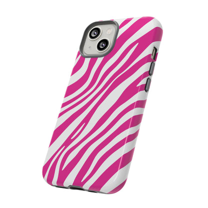 Modern Hot Pink Zebra Print Phone Case