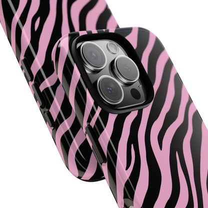 Stylish Blush Zebra Print Phone Case