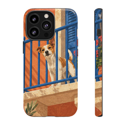 Jack Russell Terrier Balcony Busybody Phone Case - Multicolor Phone Case - iPhone 13 Pro / Glossy