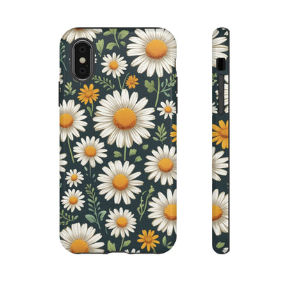 iPhone XS / Glossy Phone Case - Daisies Floral Pattern 3 Phone Case