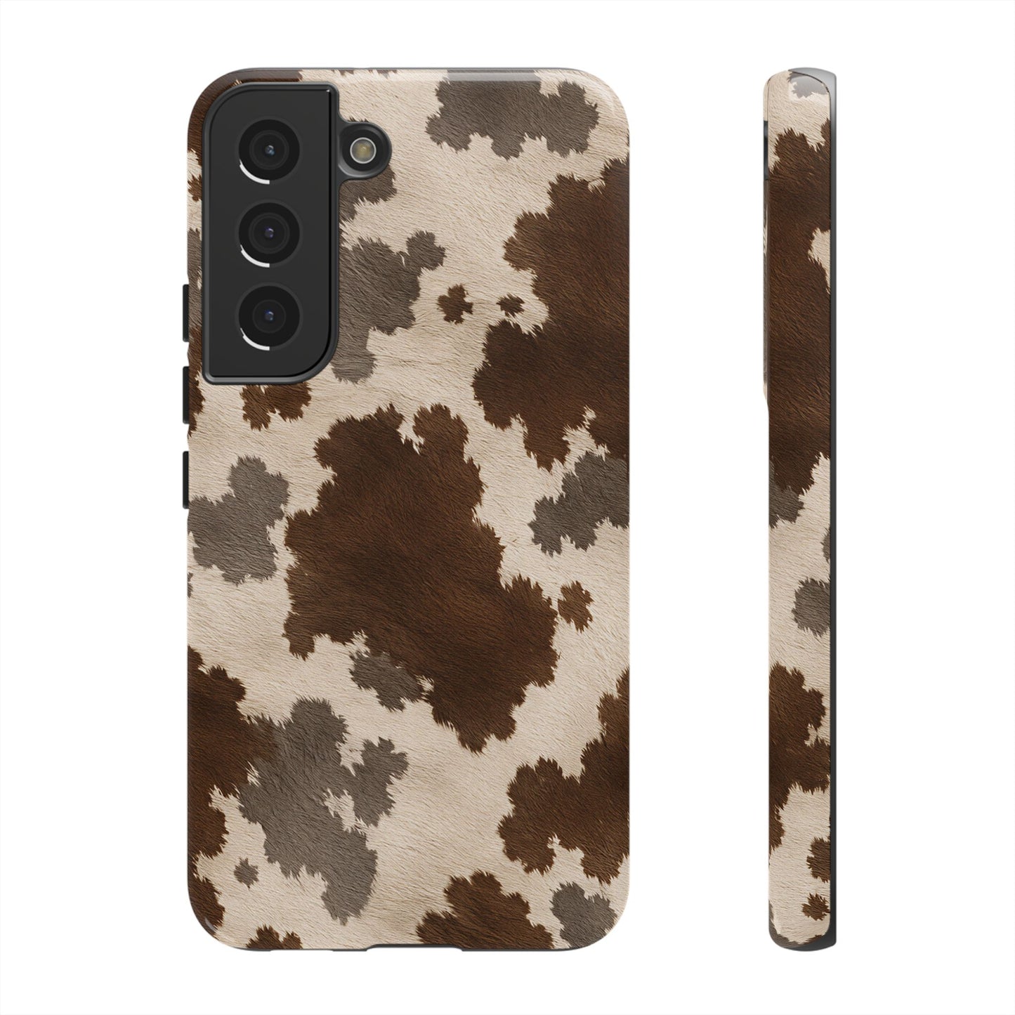 Stylish Mocha Cow Print Phone Case