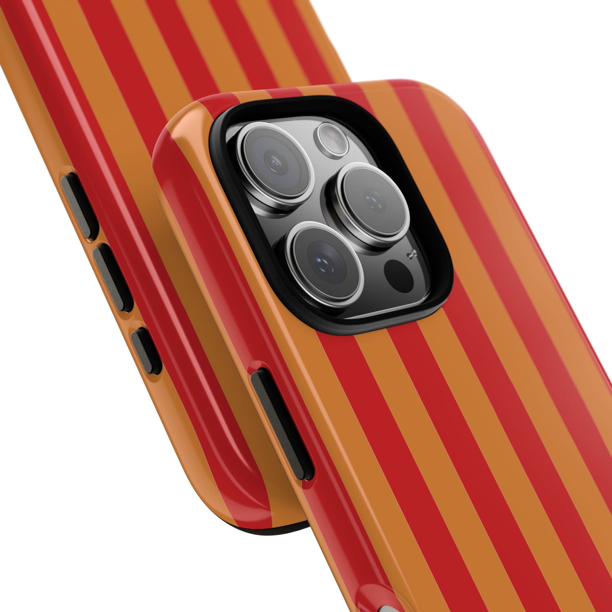 Phone Case - ’Orange & Red Stripe Pattern’ Phone Case