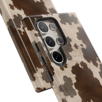 Stylish Mocha Cow Print Phone Case