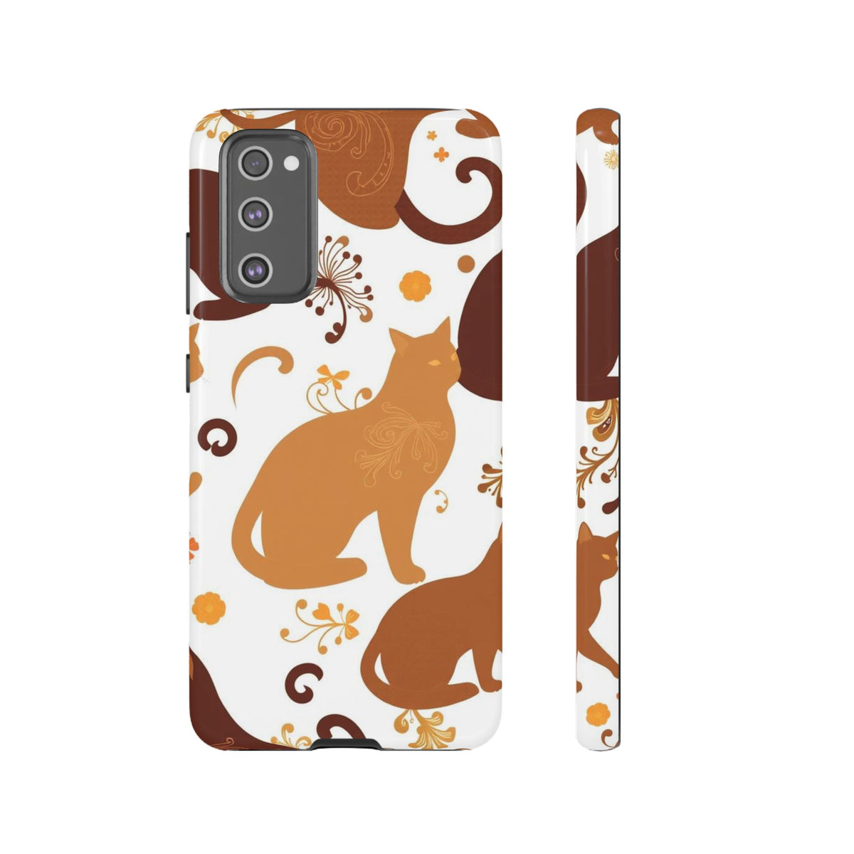 Abstract Cat Pattern Phone Case - Multicolor Phone Case - Samsung Galaxy S20 FE / Glossy