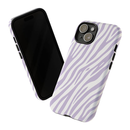 Lavender Tiger Print Phone Case