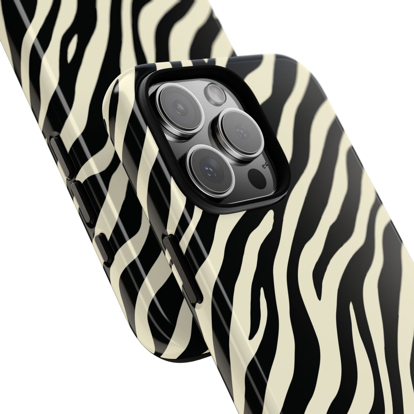 Chic Ivory Zebra Print Phone Case