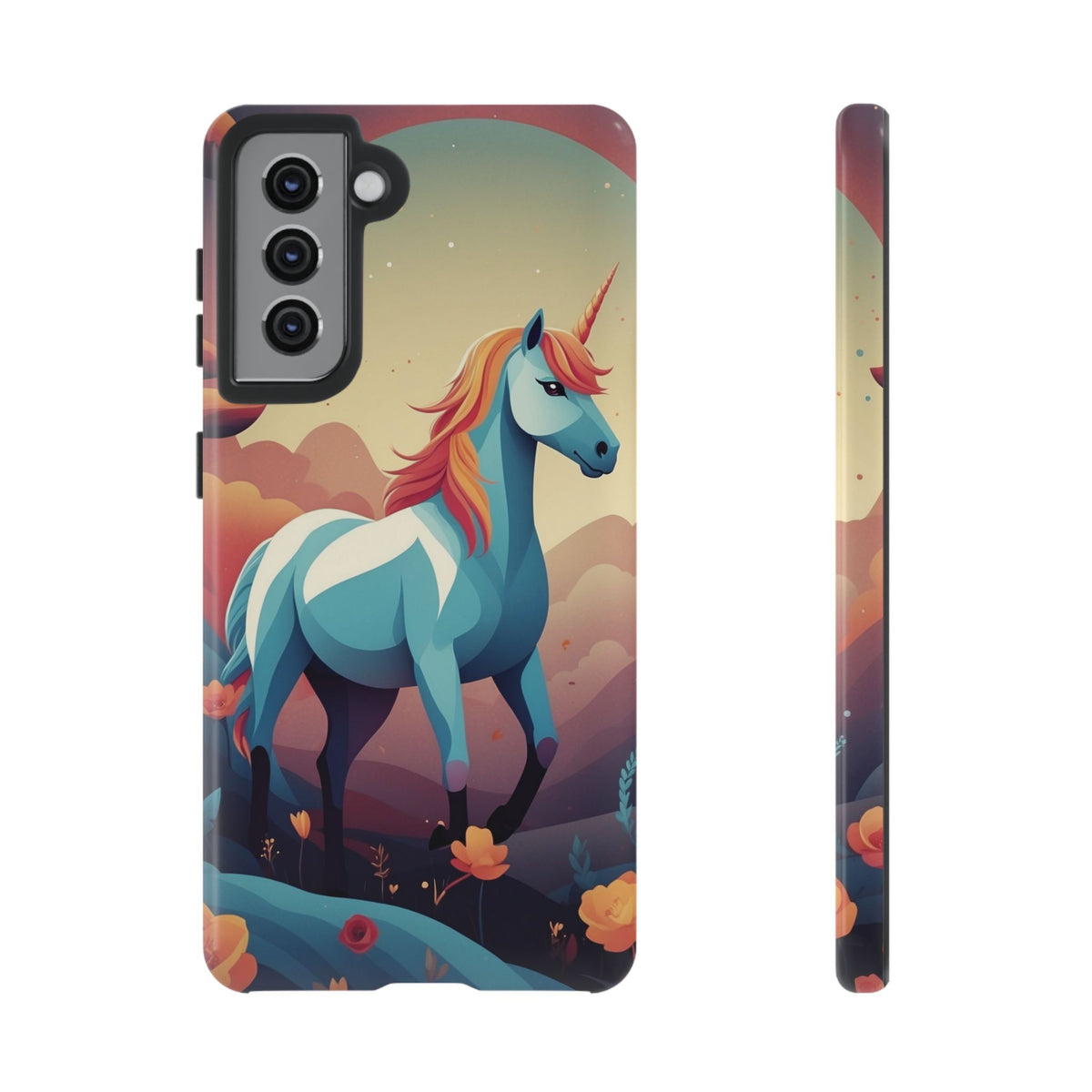 Stylised Unicorn Design Phone Case - Multicolor Phone Case - Samsung Galaxy S21 / Glossy