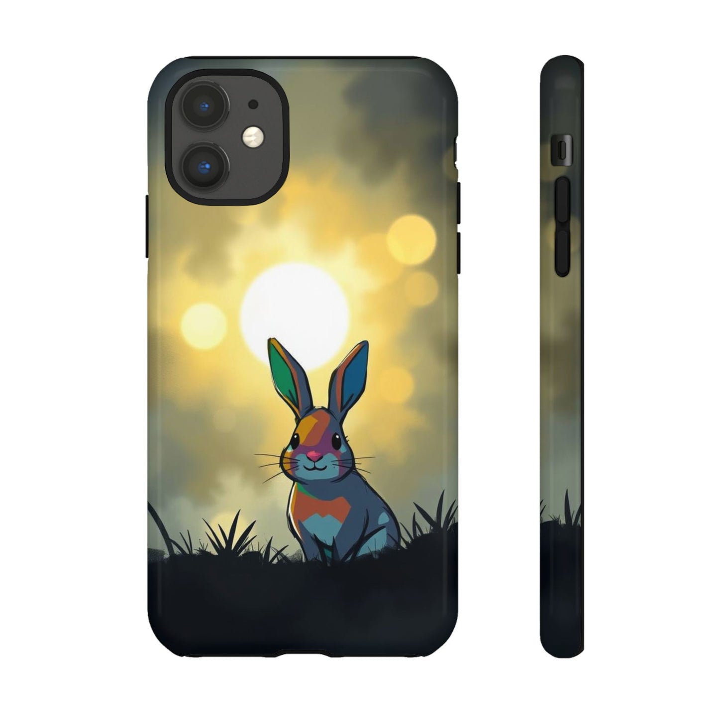 iPhone 11 / Glossy Phone Case - Gothic Rabbit Moody Design Phone Case