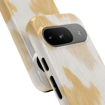 Golden Honey Cow Print Phone Case
