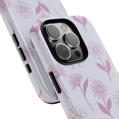 Pretty Lilac Daisy Pattern Phone Case