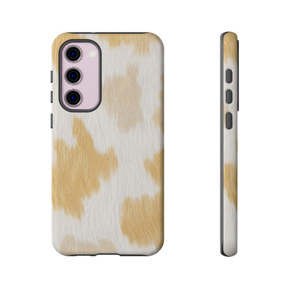 Golden Honey Cow Print Phone Case