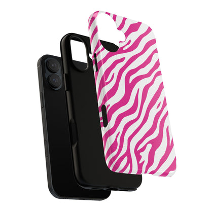 Stylish Hot Pink Zebra Print Phone Case