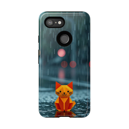 Origami 'Soggy Cat' Design Phone Case