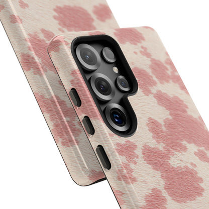 Pretty Blush Cow Print Phone Case