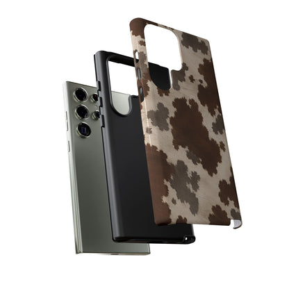 Stylish Mocha Cow Print Phone Case