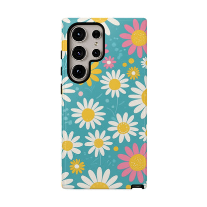 Samsung Galaxy S24 Ultra / Glossy Phone Case - Daisies Floral Pattern 5 Phone Case
