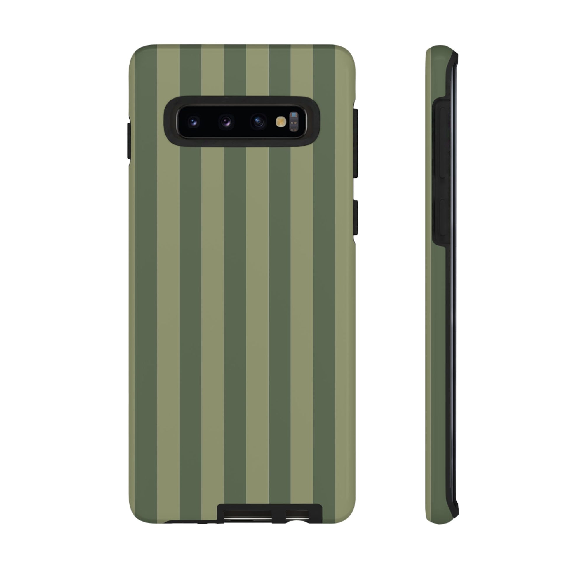 Green Stripe Pattern Phone Case - Green Phone Case