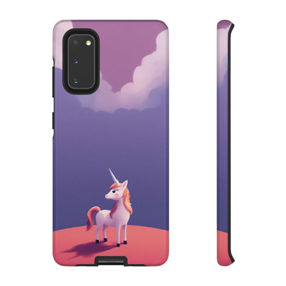 Samsung Galaxy S20 / Glossy Phone Case - Cute Unicorn & Cloud Design Phone Case