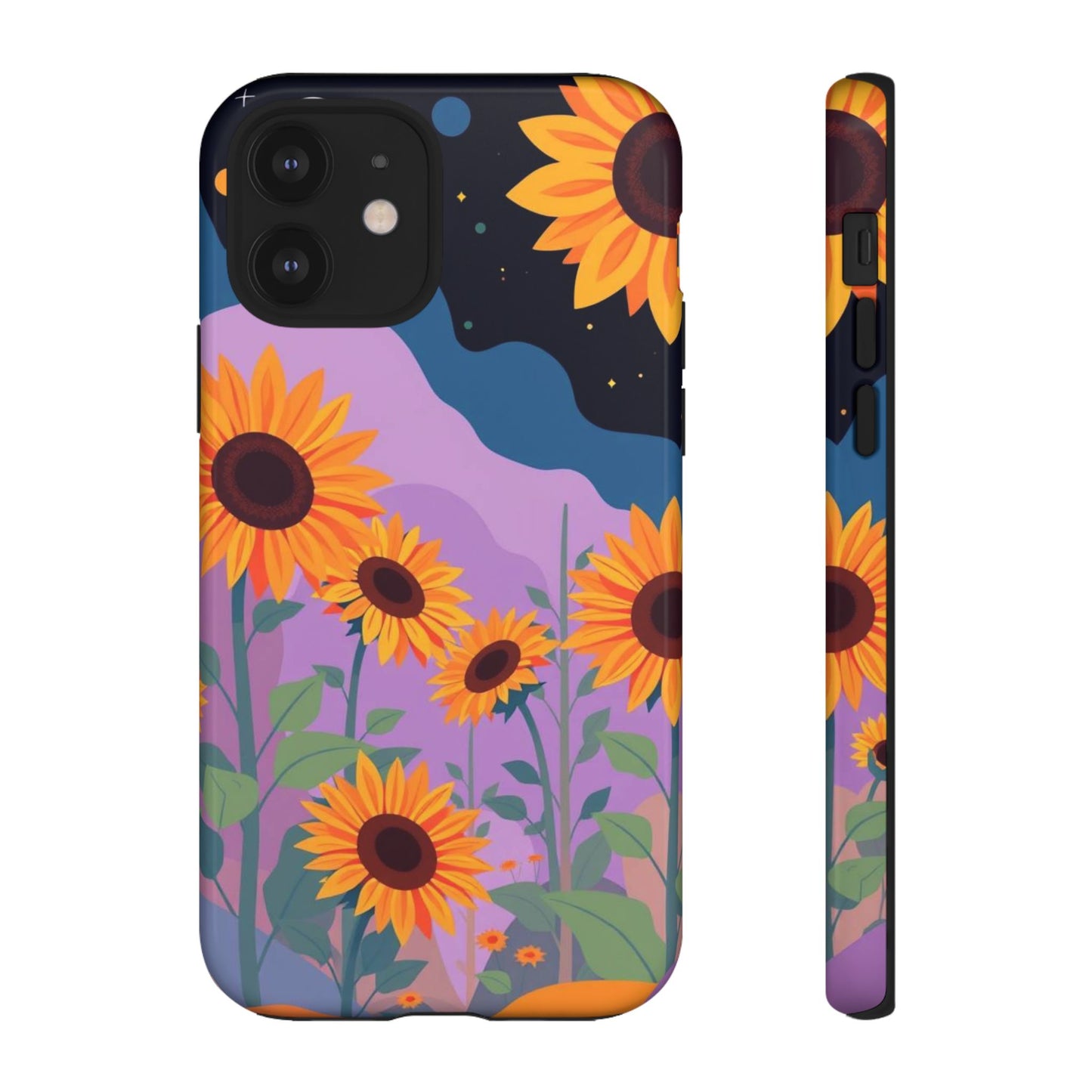 iPhone 12 / Glossy Phone Case - Surreal Sunflower Design Phone Case