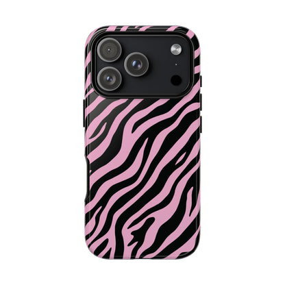 Stylish Blush Zebra Print Phone Case