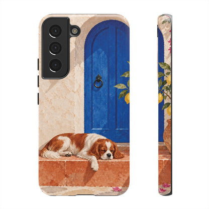 Cavalier King Charles Spaniel Blue Door Siesta Phone Case - Multicolor Phone Case - Samsung Galaxy S22 / Glossy