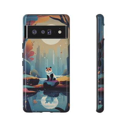Google Pixel 6 Pro / Glossy Phone Case - Stylised Panda Design Phone Case