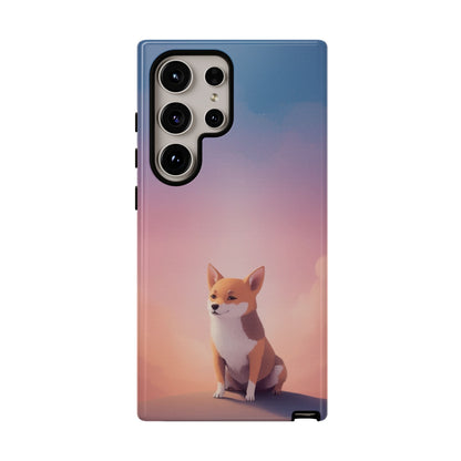 Samsung Galaxy S24 Ultra / Glossy Phone Case - Cute Dog & Cloud Design ’Good Doggo’ Phone Case