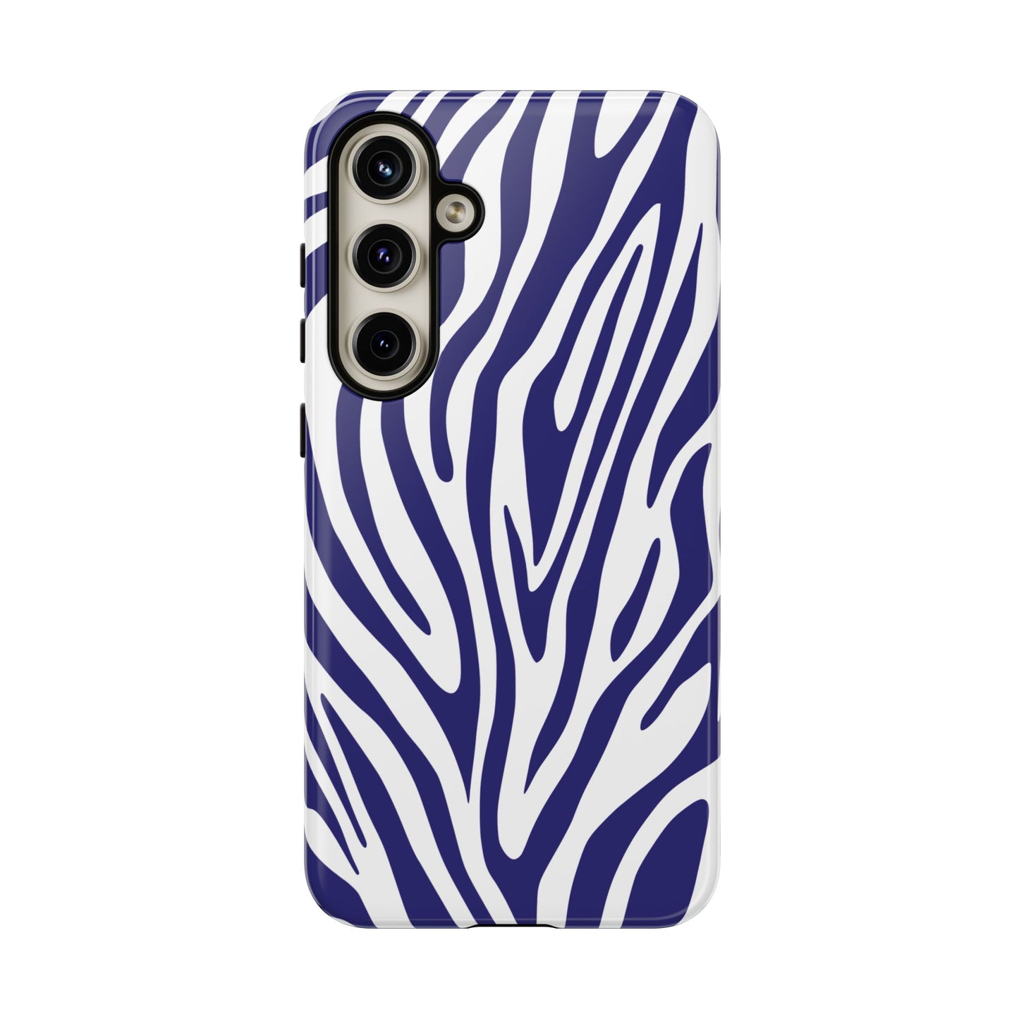 Graphic Blue Tiger Print Phone Case