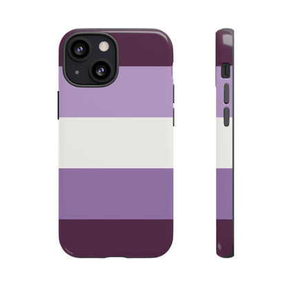 Purple Stripe Pattern Phone Case - Purple Phone Case - iPhone 13 Mini / Glossy