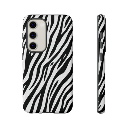 Monochrome Tiger Print Phone Case