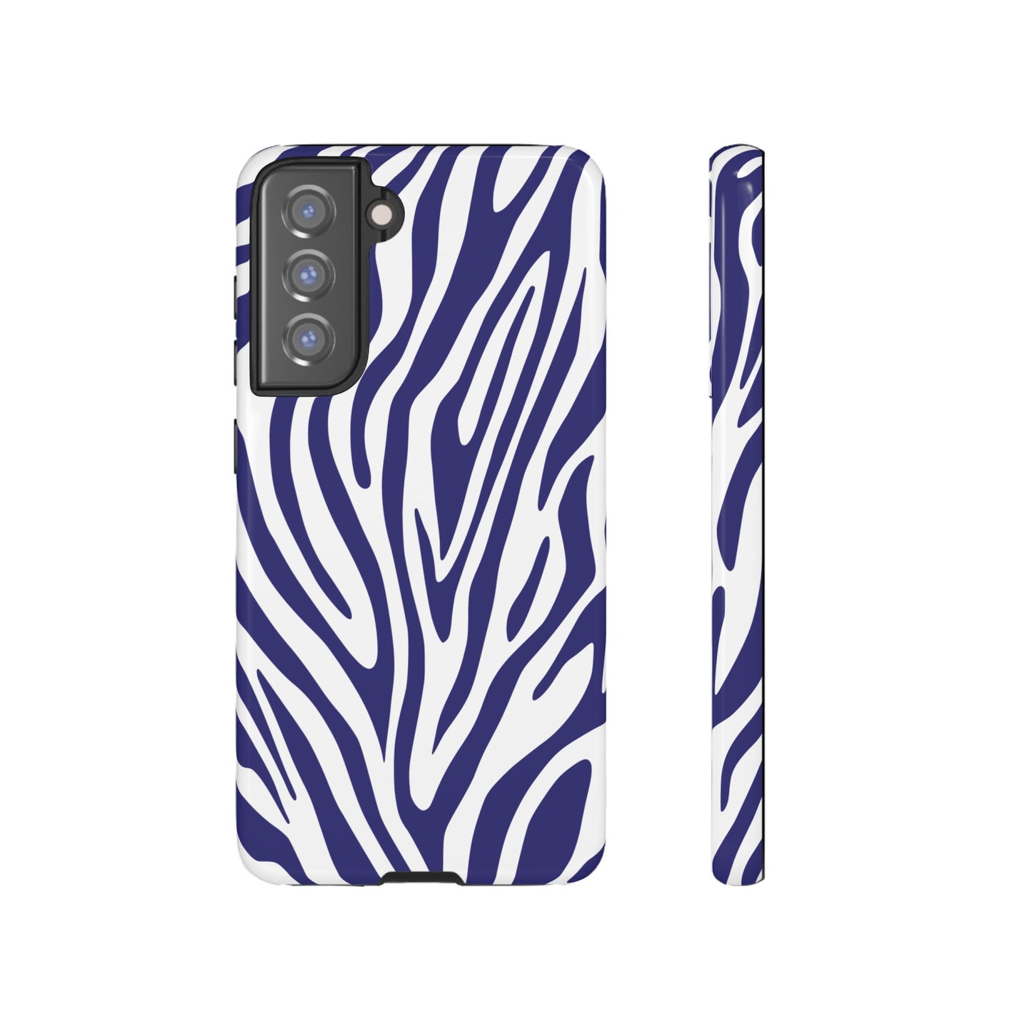 Graphic Blue Tiger Print Phone Case