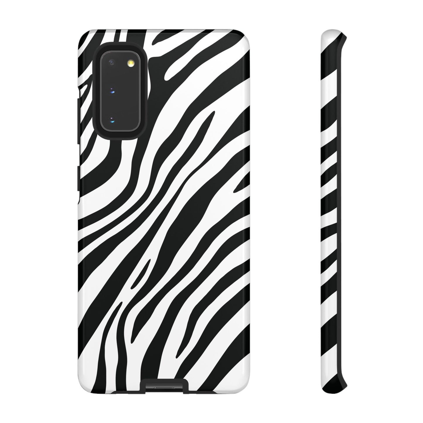Modern Monochrome Zebra Print Phone Case