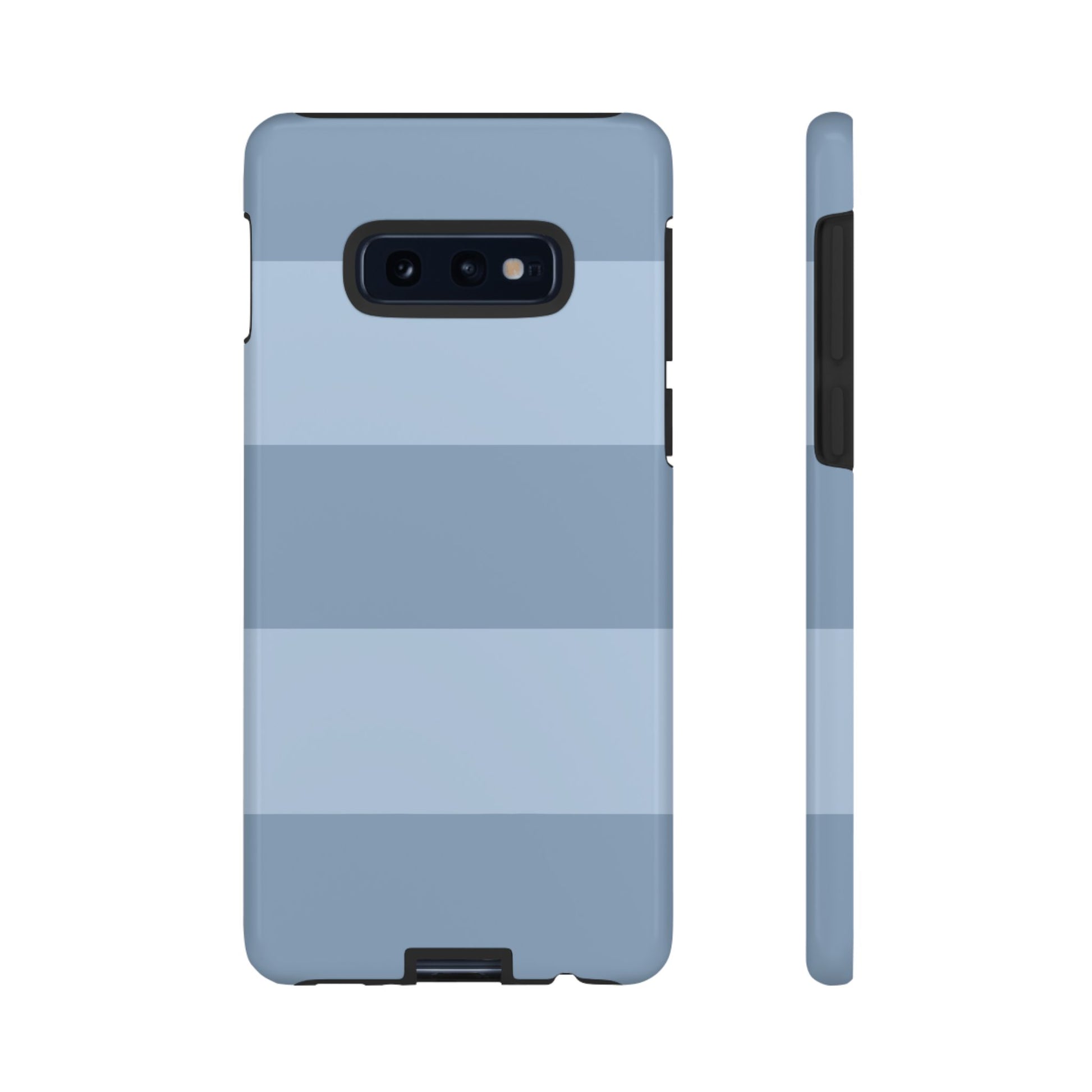 Light Blue Horizontal Stripe Pattern Phone Case - Blue Phone Case