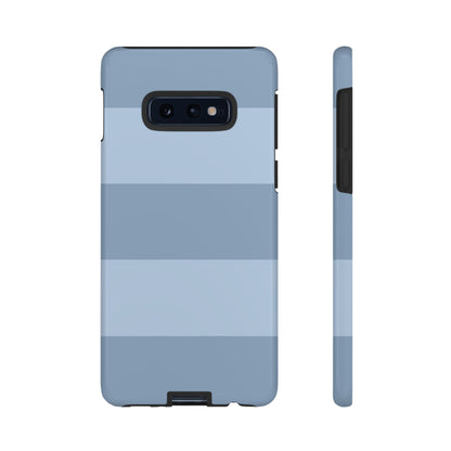 Light Blue Horizontal Stripe Pattern Phone Case - Blue Phone Case