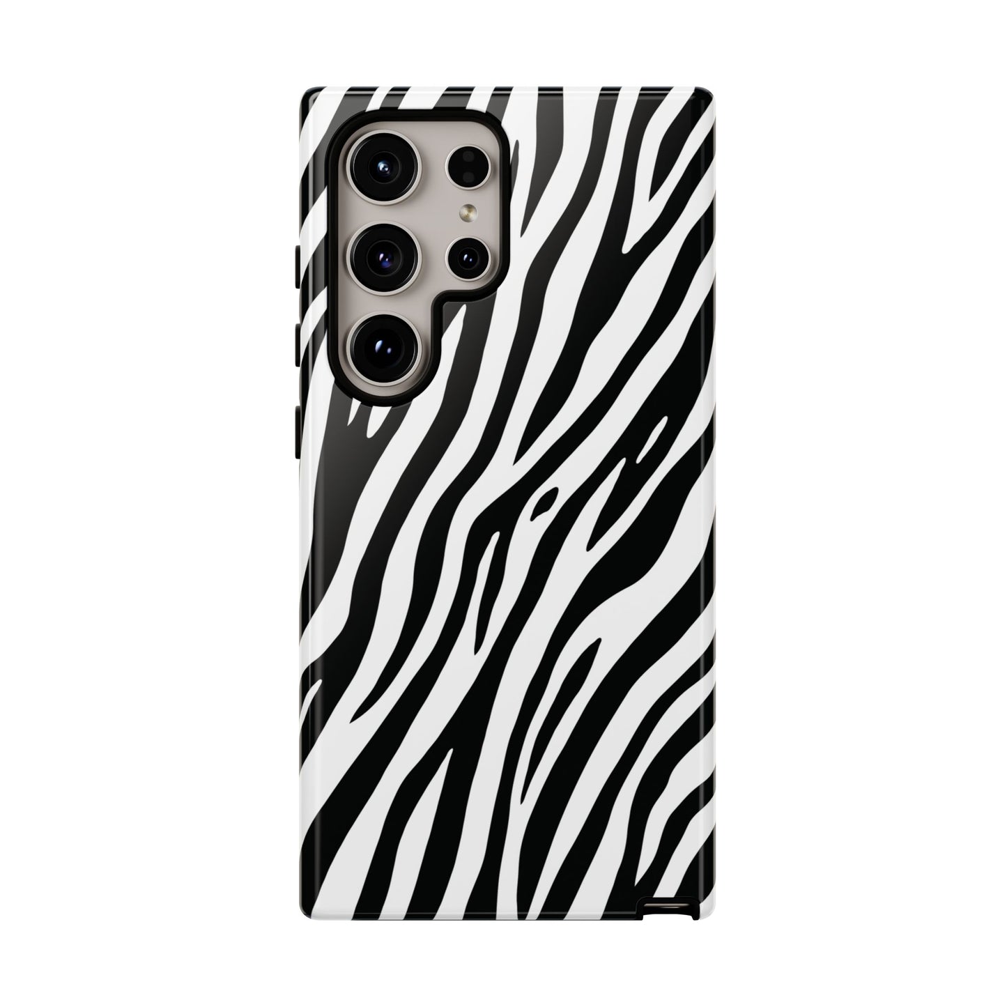 Monochrome Tiger Print Phone Case