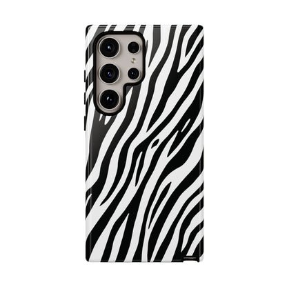 Monochrome Tiger Print Phone Case