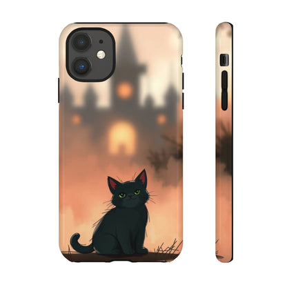 Cute Gothic Cat Design Phone Case - Multicolor Phone Case - iPhone 11 / Glossy
