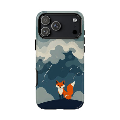 iPhone 17 Pro Max / Glossy Phone Case - Stormy Fox Design Phone Case