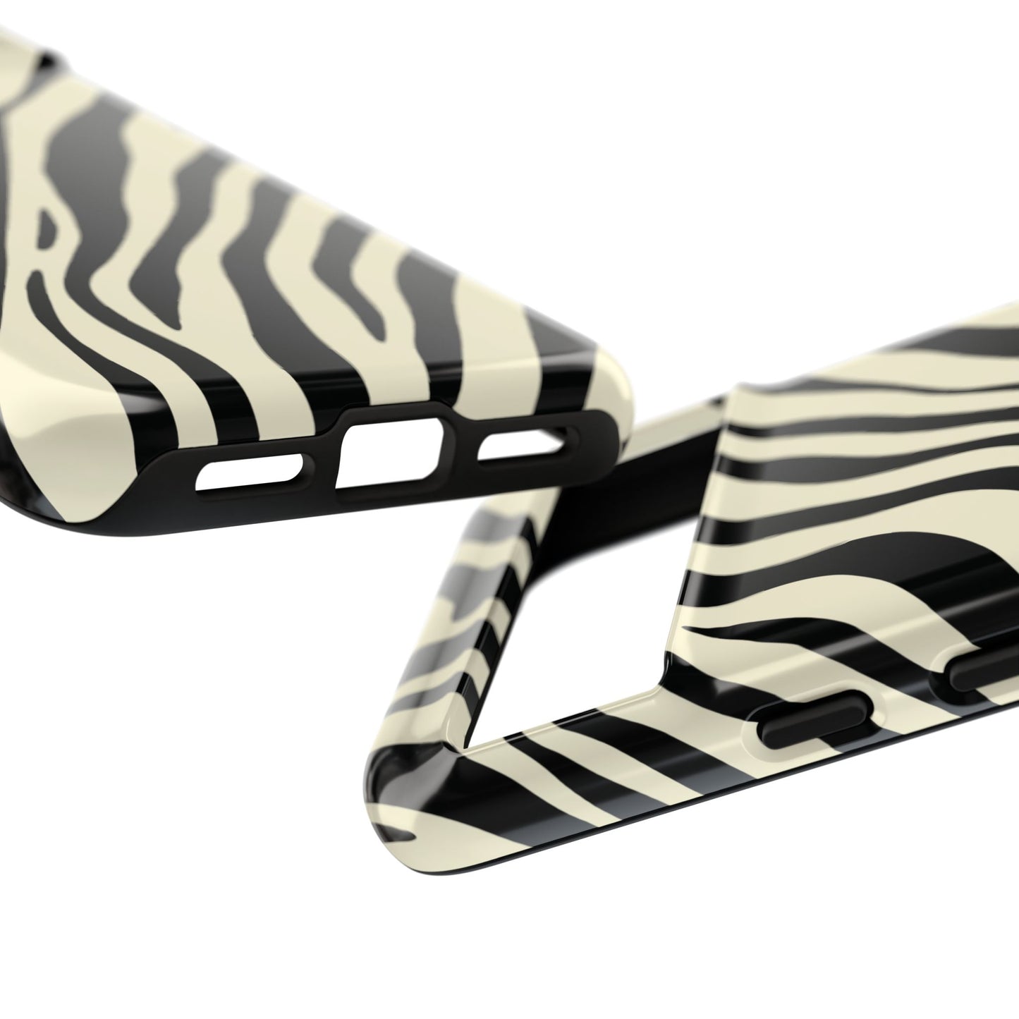 Modern Neutral Zebra Print Phone Case