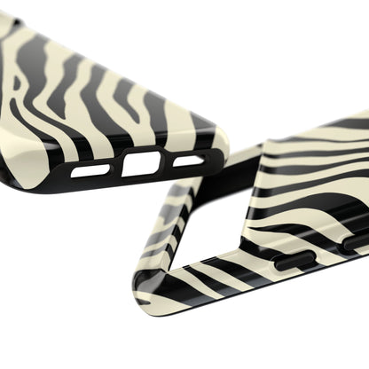 Modern Neutral Zebra Print Phone Case