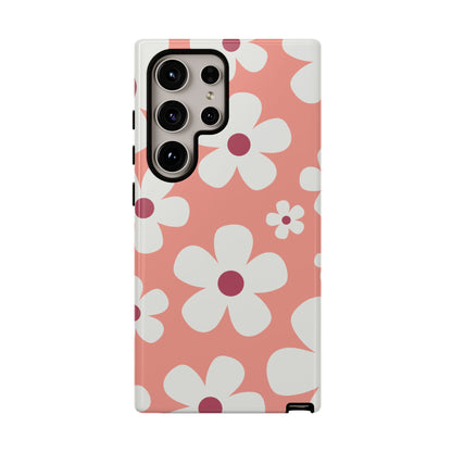 Cute Pink Daisy Pattern #2 Phone Case - Pink Phone Case - Samsung Galaxy S24 Ultra / Glossy