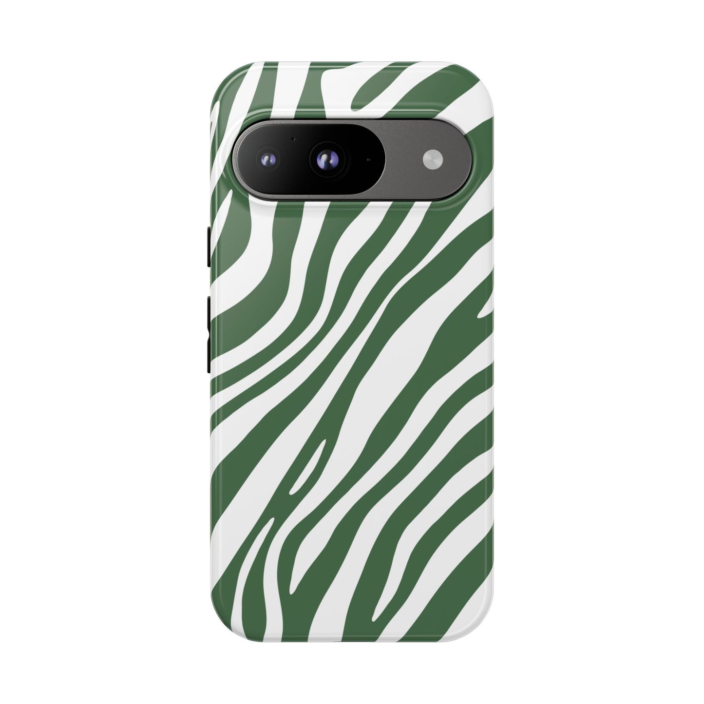 Modern Sage Zebra Print Phone Case