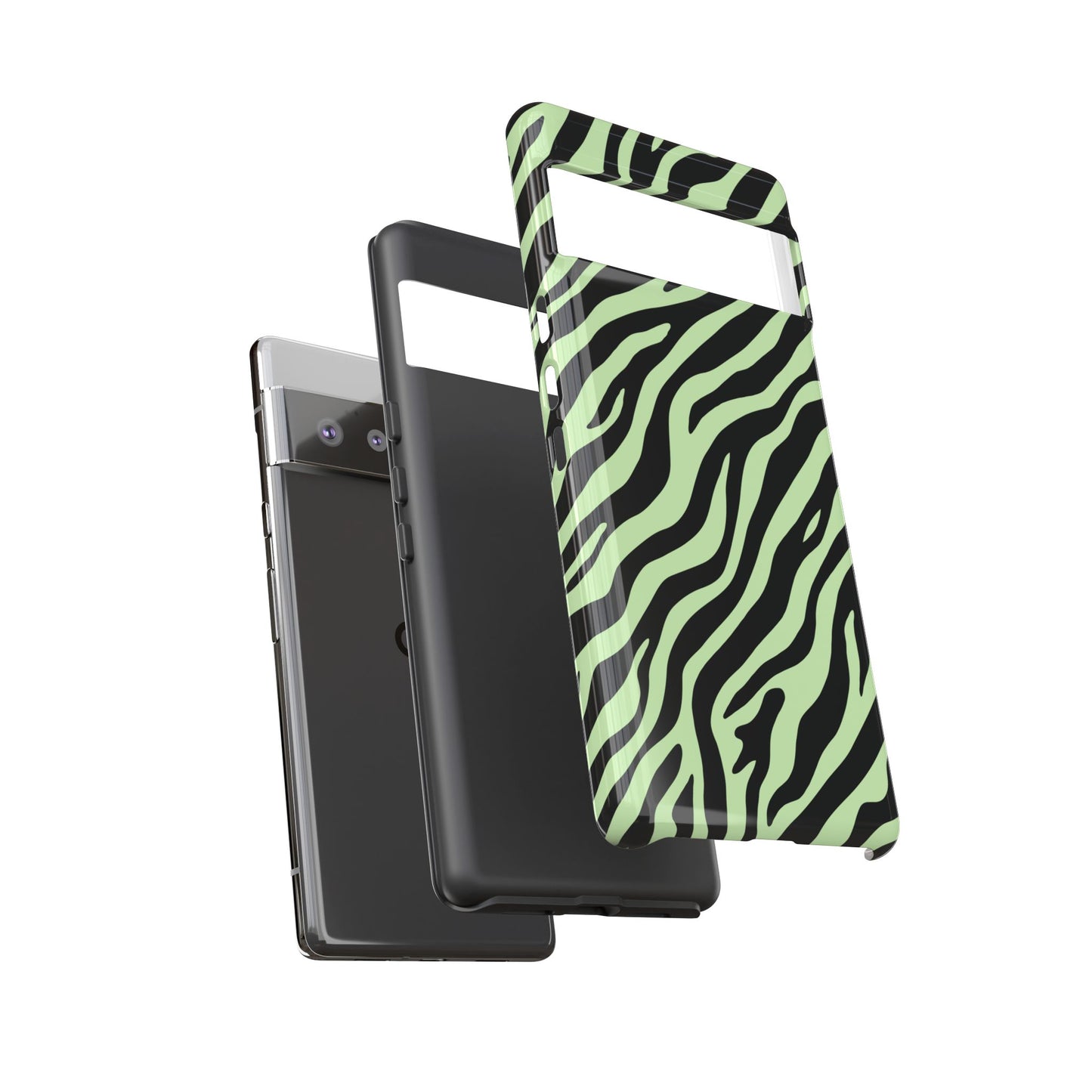 Stylish Mint Zebra Print Phone Case