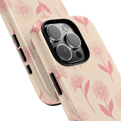 Pretty Pink Daisy Pattern Phone Case