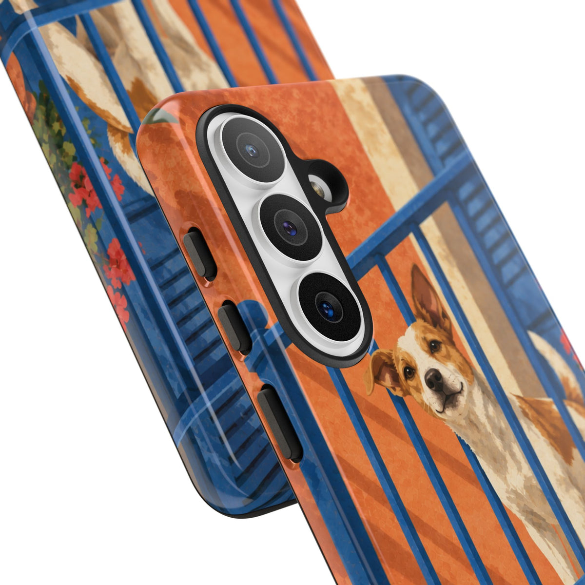 Jack Russell Terrier Balcony Busybody Phone Case - Multicolor Phone Case